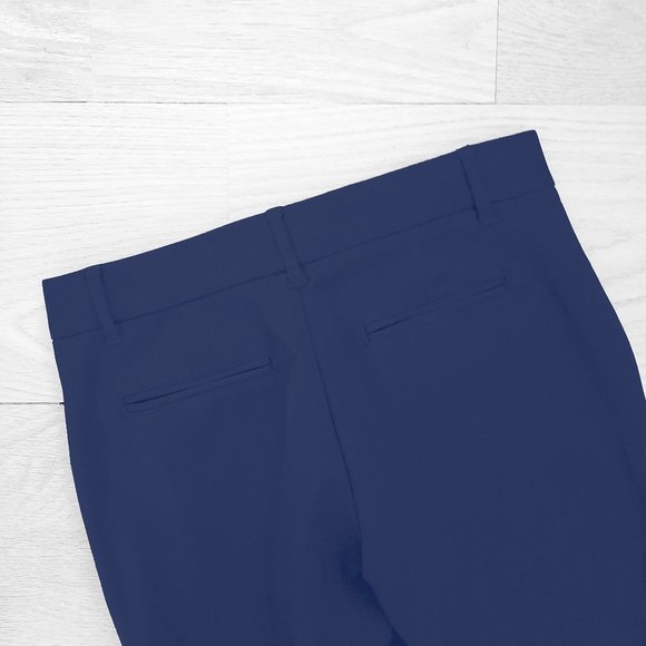Gap Slim Crop Pants, Polished Cotton Blend, Indigo Blue, 00P - Picture 5 of 7